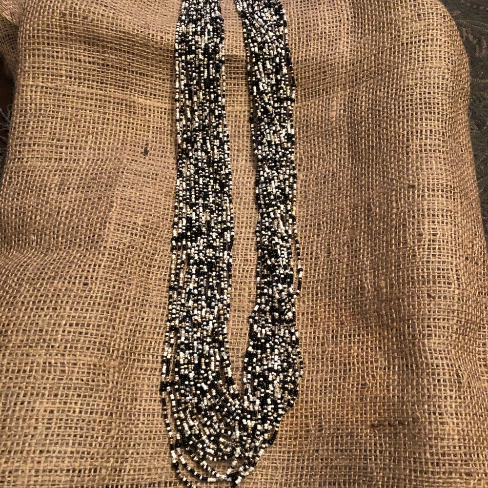 Long beaded necklaces